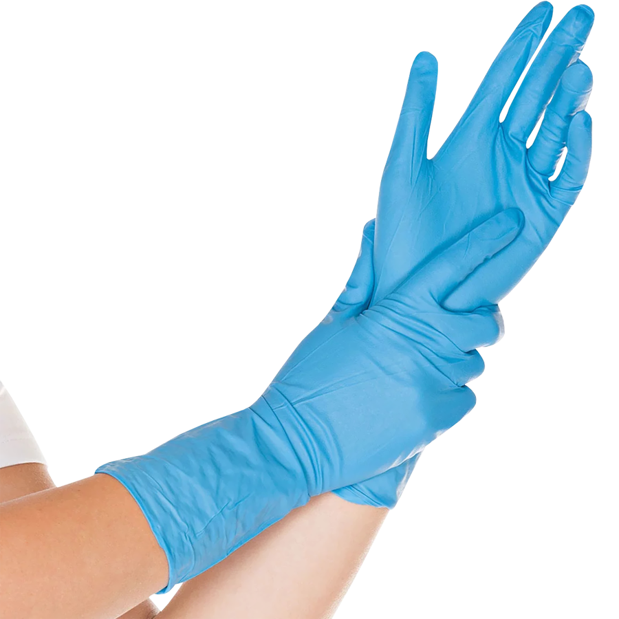 Guantes de Nitrilo Azul – Display x 100 unidades – R&G Indumentaria de  Seguridad e Higiene para el sector Alimentario, Hospitalario e Industrial