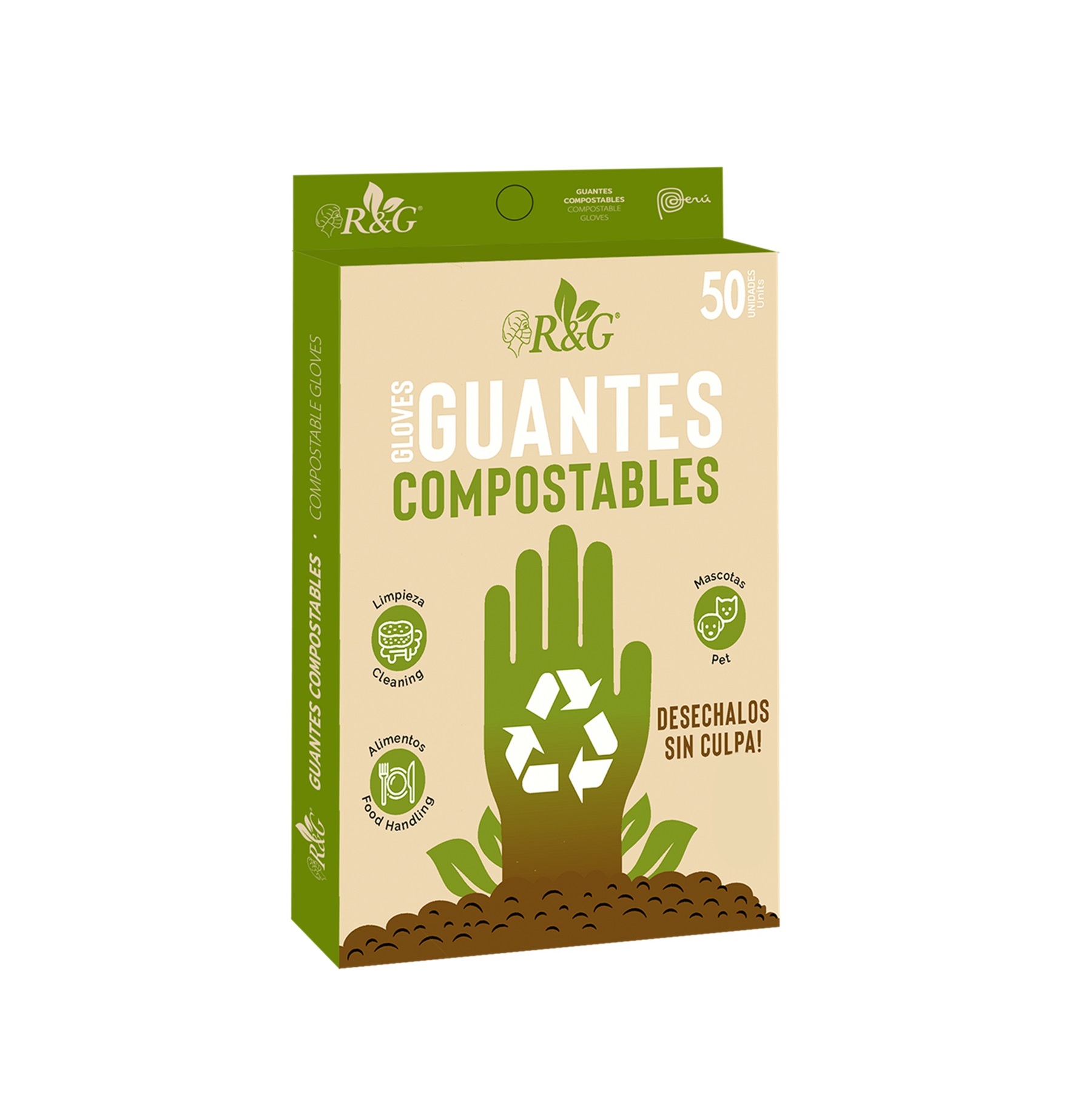 GUANTES COMPOSTABLES X 50 UND - Imagen 2