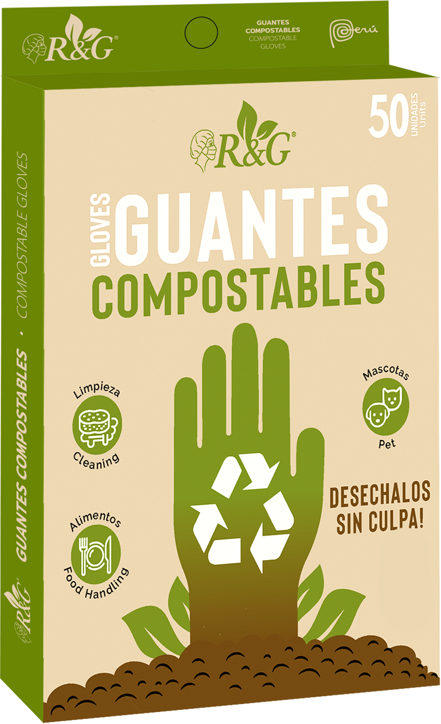 GUANTES COMPOSTABLES X 50 UND - Imagen 3