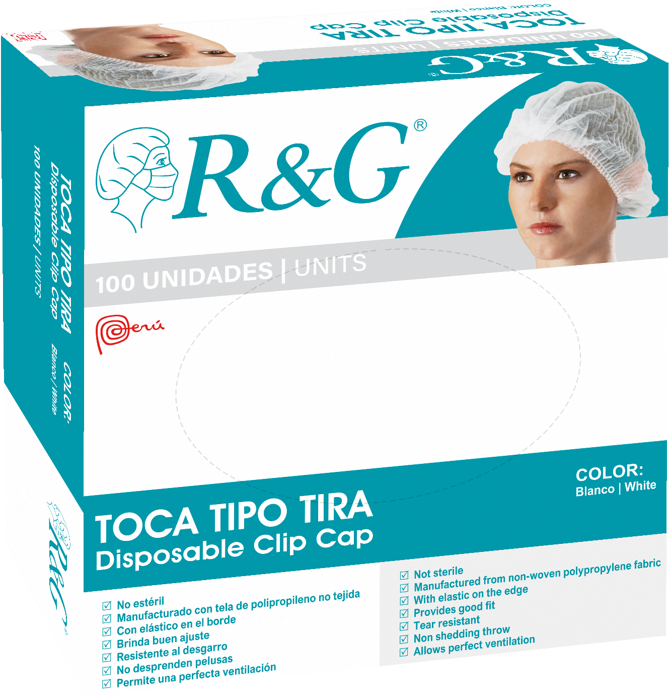 TOCA TIPO TIRA DESCARTABLE 10 G/M2 R&G X 100 UND - Imagen 2